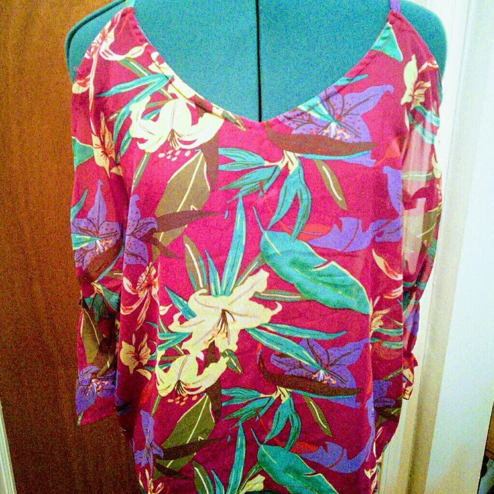 Spring Sale 🌸 Floral chiffon blouse🌺